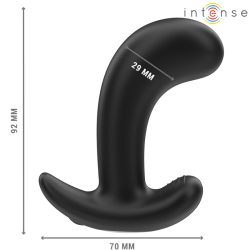 chandler anal plug 10 vibrations noir télécommande