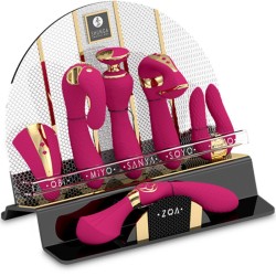 présentoir 6 masseurs intimes fuchsia