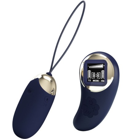 télécommande oeuf vibrant mina bleu