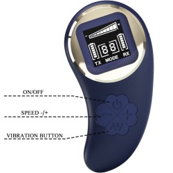 télécommande oeuf vibrant mina bleu