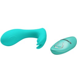 télécommande à vibration et pulsation idabelle bleu
