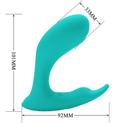 télécommande à vibration et pulsation idabelle bleu