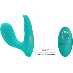 télécommande à vibration et pulsation idabelle bleu