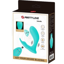 télécommande à vibration et pulsation idabelle bleu