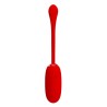oeuf vibrant julius imperméable-rechargeable rouge