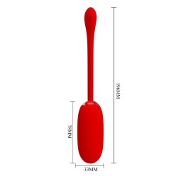 oeuf vibrant julius imperméable-rechargeable rouge