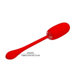 oeuf vibrant julius imperméable-rechargeable rouge