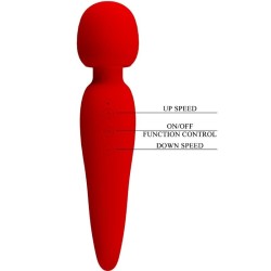 masseur meredith 12 modes de vibration rouge