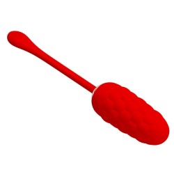 oeuf vibrant  texture marine rechargeable rouge