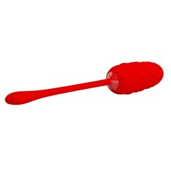 oeuf vibrant  texture marine rechargeable rouge