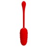 oeuf vibrant  texture marine rechargeable rouge
