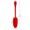 oeuf vibrant  texture marine rechargeable rouge