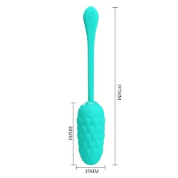 oeuf vibrant  texture marine rechargeable aqua green