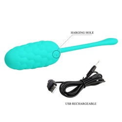 oeuf vibrant  texture marine rechargeable aqua green