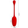 oeuf vibrant rechargeable knucker rouge