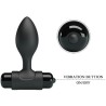 vibra butt 10 vibrations plug anal noir