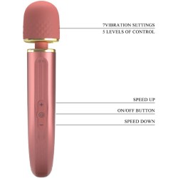 masseur 7 modes de vibration rose
