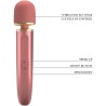 masseur 7 modes de vibration rose