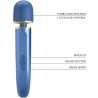 masseur 7 modes de vibration bleu