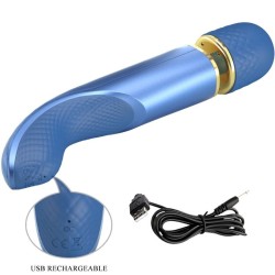 masseur 7 modes de vibration bleu