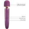 masseur 7 modes de vibration violet