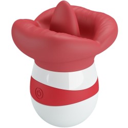 mina stimulateur de langue rouge clair