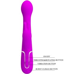 vibrateur dejon rabbit 3 en 1 multifonction violet