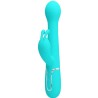 vibrateur dejon rabbit 3 en 1 multifonction vert aqua