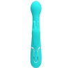 vibrateur dejon rabbit 3 en 1 multifonction vert aqua