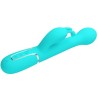 vibrateur dejon rabbit 3 en 1 multifonction vert aqua