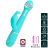 vibrateur dejon rabbit 3 en 1 multifonction vert aqua