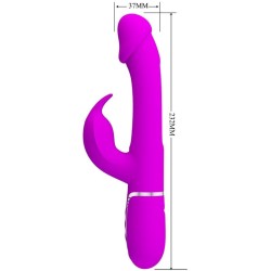 vibrateur dejon rabbit 3 en 1 multifonction  fucsia