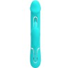 vibrateur dejon rabbit 3 en 1 multifonction vert aqua
