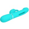 vibrateur dejon rabbit 3 en 1 multifonction vert aqua