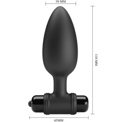 vibra butt plug 2 plug anal 10 vibrations noir