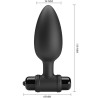 vibra butt plug 2 plug anal 10 vibrations noir