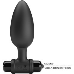 vibra butt plug 2 plug anal 10 vibrations noir