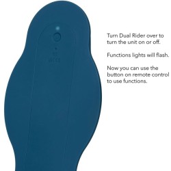 rider massager double moteur télécommande bleu