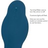 rider massager double moteur télécommande bleu