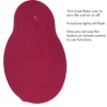 rider massager double moteur télécommande rouge