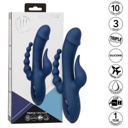 vibrateur triple orgasme bleu
