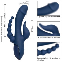 vibrateur triple orgasme bleu