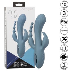 vibrateur triple ecstasy gris