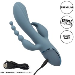 vibrateur triple ecstasy gris