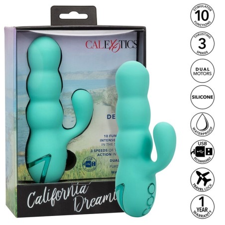 vibrateur del mar diva rabbir aqua green par california dreaming