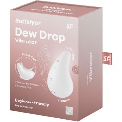 vibrateur dew drop lay-on blanc