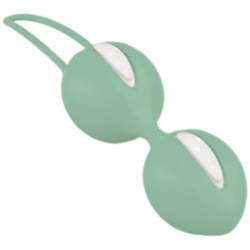 smartballs duo boules pelviennes blanc - pistache