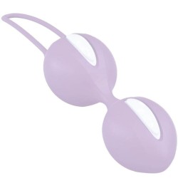 smartballs duo boules pelviennes blanches - lila