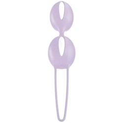 smartballs duo boules pelviennes blanches - lila