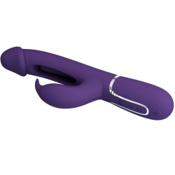 vibrateur multifonction 3 en 1 kampas rabbit avec langue violet